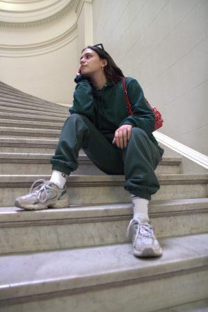 JOGGER LISS VERDE BOTELLA