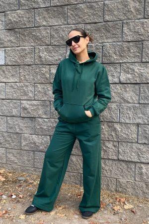 PALAZZO MAIA COLOR VERDE BOTELLA