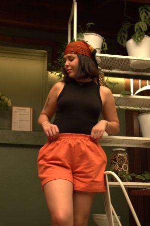 JOGGER SHORT TERRACOTA